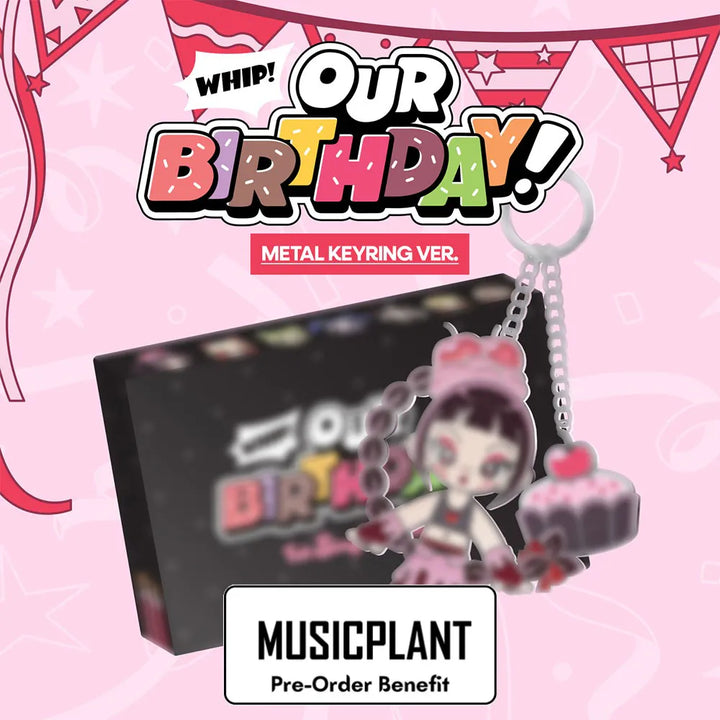 [Pre-Order] OURBIRTHDAY - 1st Single Album [Our Birthday] METAL KEYRING VER. + Pre-Order Benefit