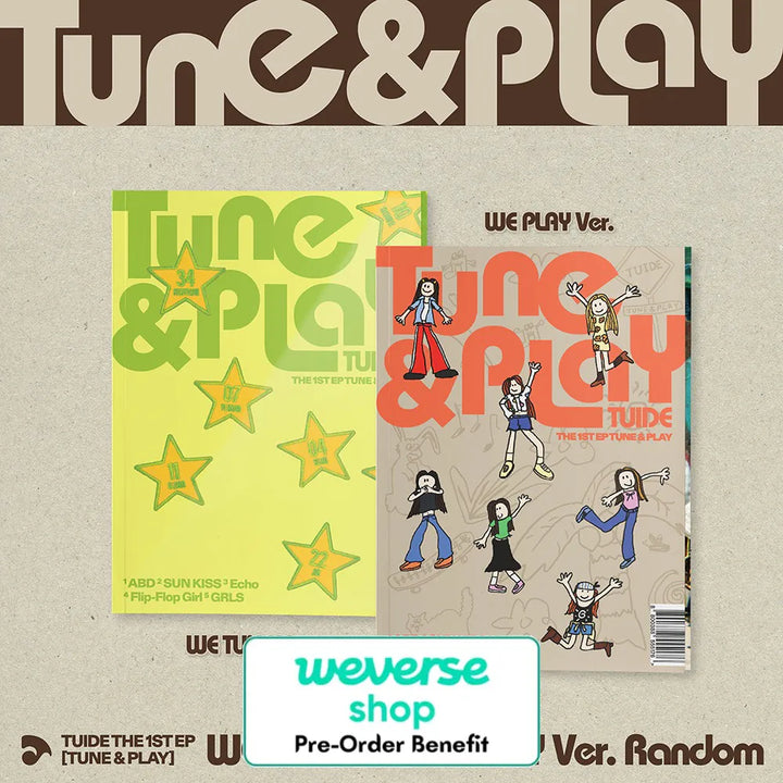 [Pre-Order] TUIDE - The 1st EP [TUNE &amp; PLAY] (Photo Book ver.) + Pre-Order Benefit (Choose Version)
