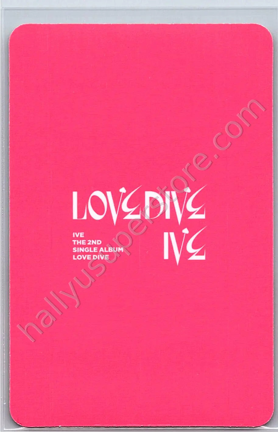 IVE - Yujin - LOVE DIVE album photocard version 3