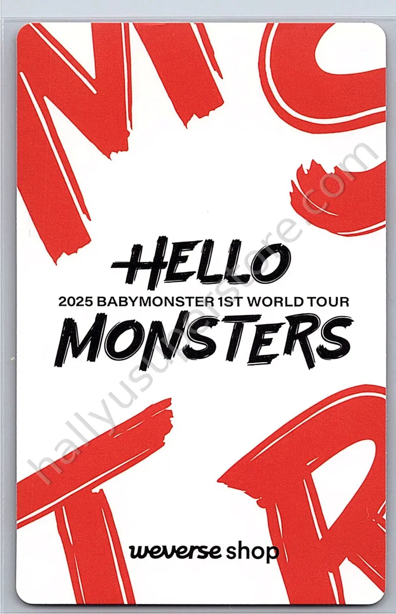 BABYMONSTER - Pharita - BABYMONSTER - Ruka - Hello Monsters 1st World Tour Event tour merch weverse event seoul A version
