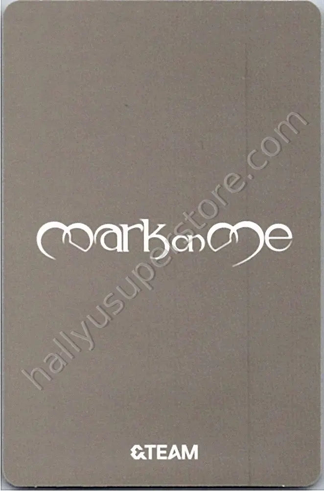 &amp;TEAM - Taki - Mark on Me A version album photocard solo jacket version