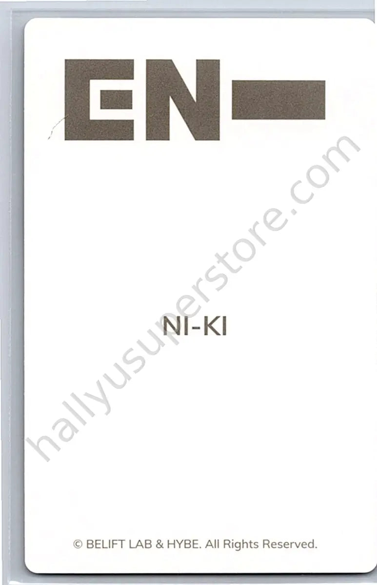 ENHYPEN - Ni-ki - ENHYPEN - Ni-ki - Official Light Stick Ver. 2 Other lightstick photocard