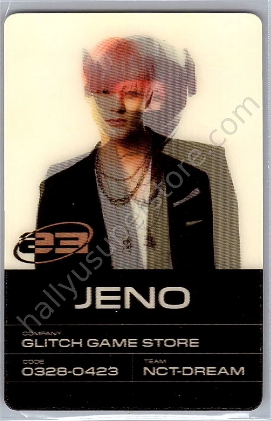 NCT DREAM - Jeno - Glitch Mode album photocard lenticular scratch version