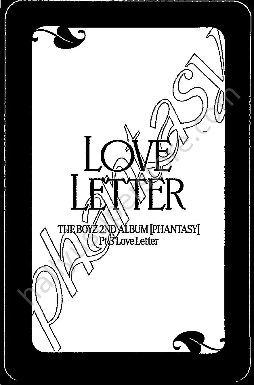 THE BOYZ - Younghoon - Phantasy Pt. 3: Love Letter album photocard non-random platform version send version