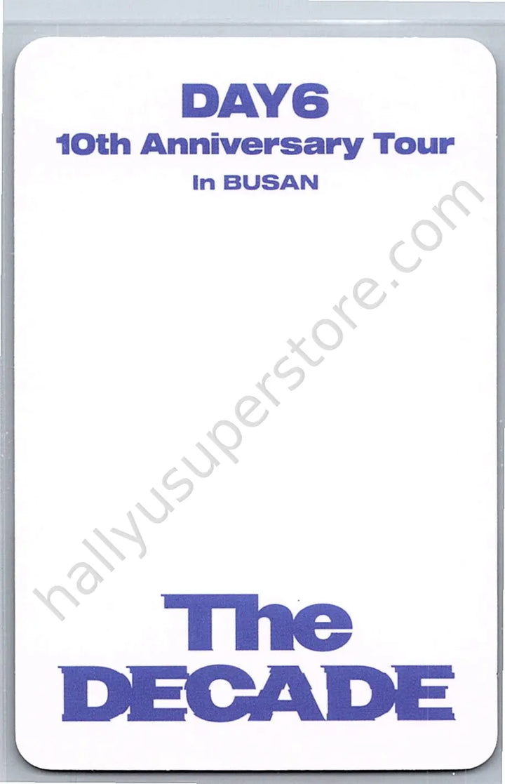 DAY6  - Sungjin - DAY6 10th Anniversary Tour The Decade busan concert benefit day 2