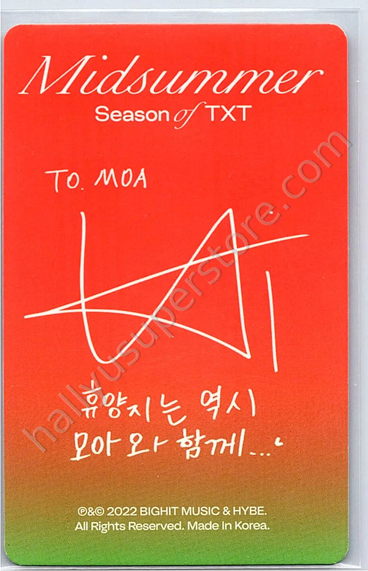 TOMORROW X TOGETHER - Huening Kai - Midsummer sunrise red version