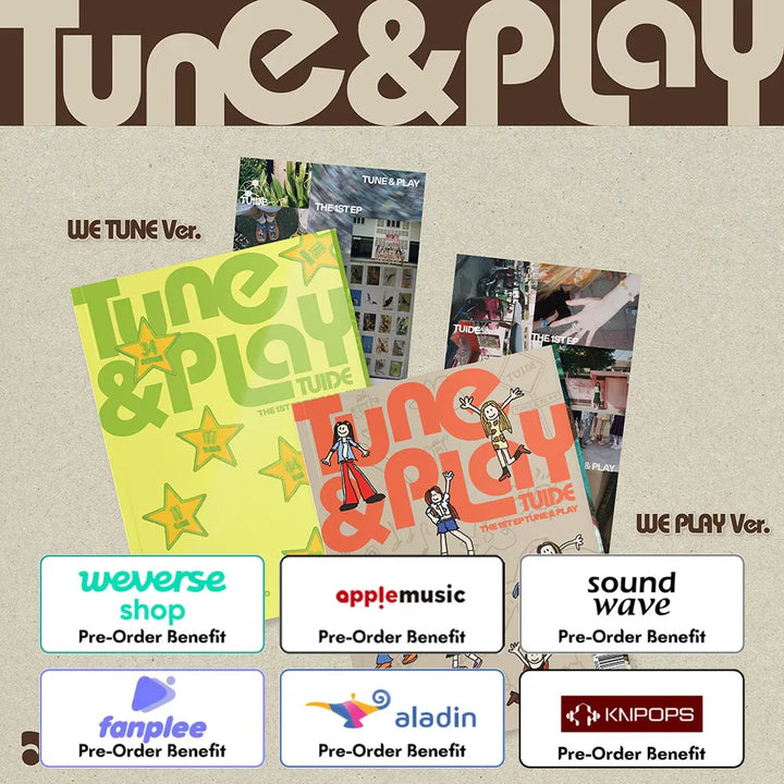 [Pre-Order] TUIDE - The 1st EP [TUNE &amp; PLAY] (Photo Book + Weverse Albums ver.) + Pre-Order Benefit (Choose Version)
