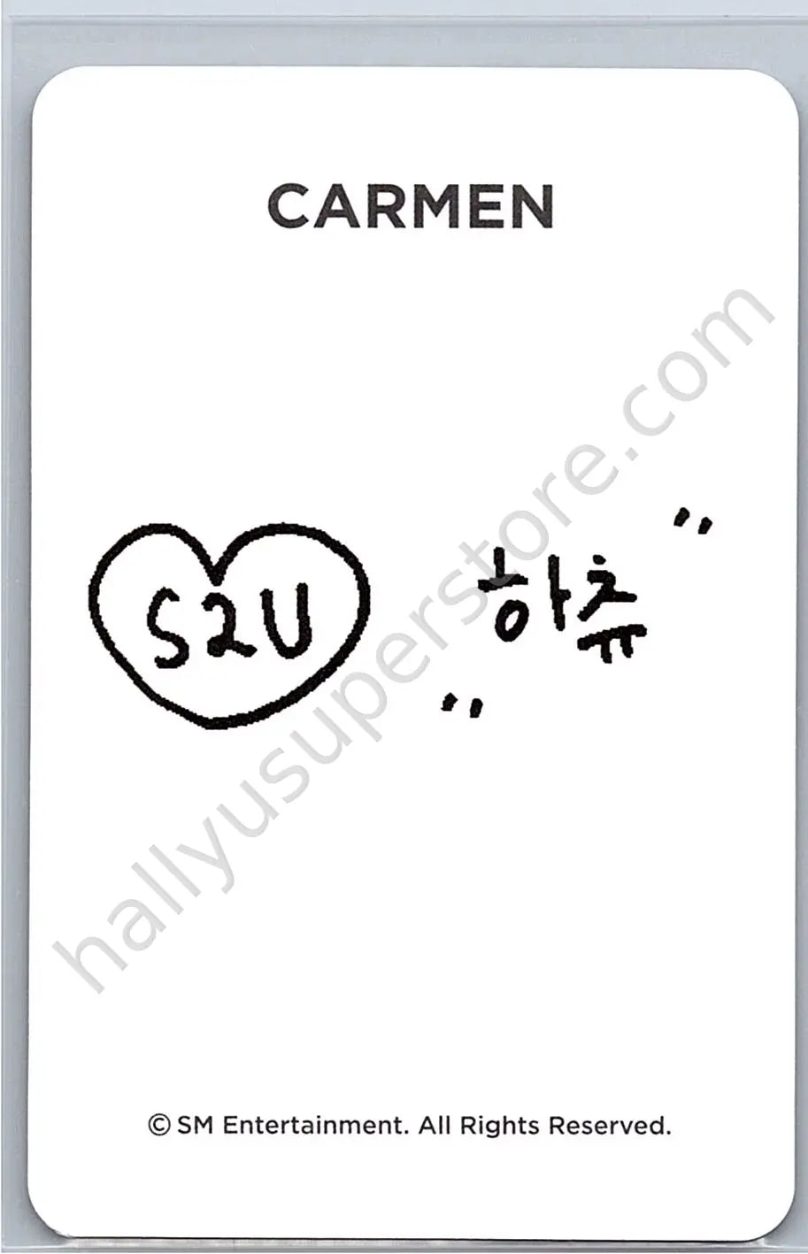 Hearts2Hearts - Carmen - S2U Official Membership merch inclusion photocard set