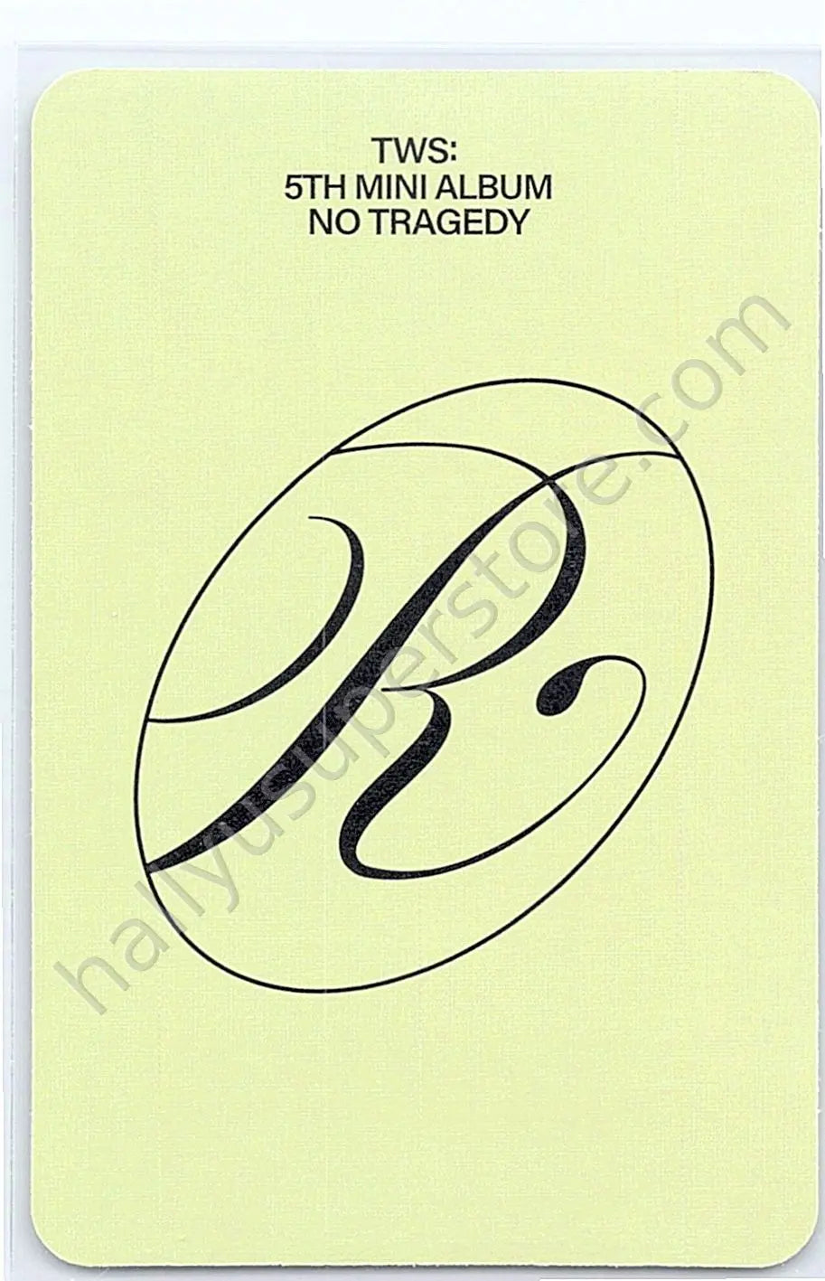 TWS - Hanjin - No Tragedy album photocard compact version rush version