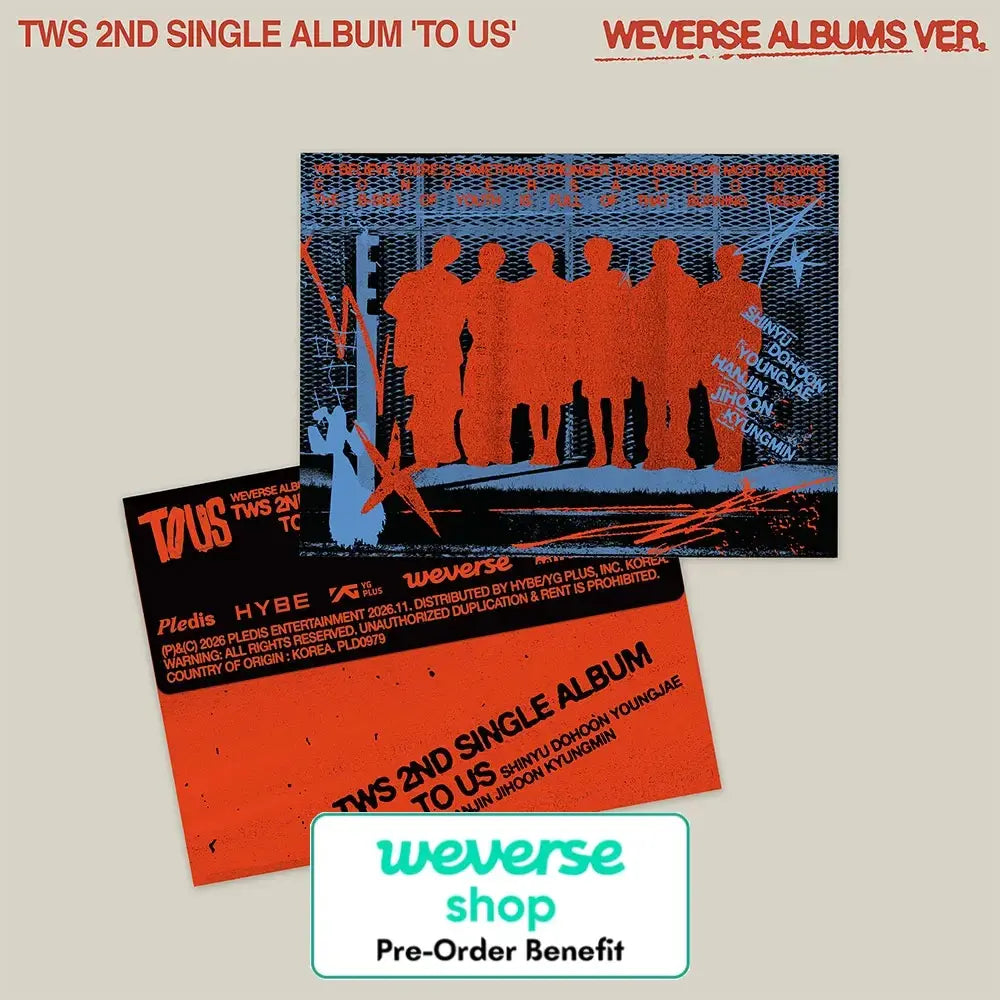 [Pre-Order] TWS - 2nd Single Album ‘TO US’ (Weverse Albums ver.)
