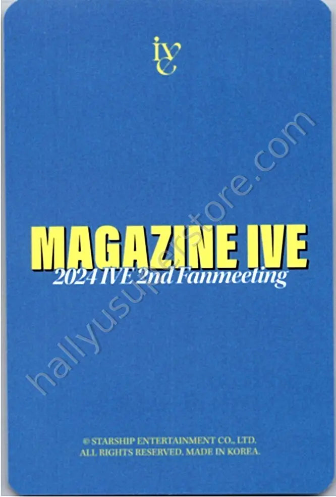 IVE - Unit - Magazine IVE: 2nd Fanmeeting