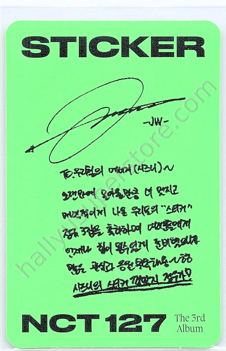 NCT 127 - Jungwoo - Sticker album photocard seoul city version