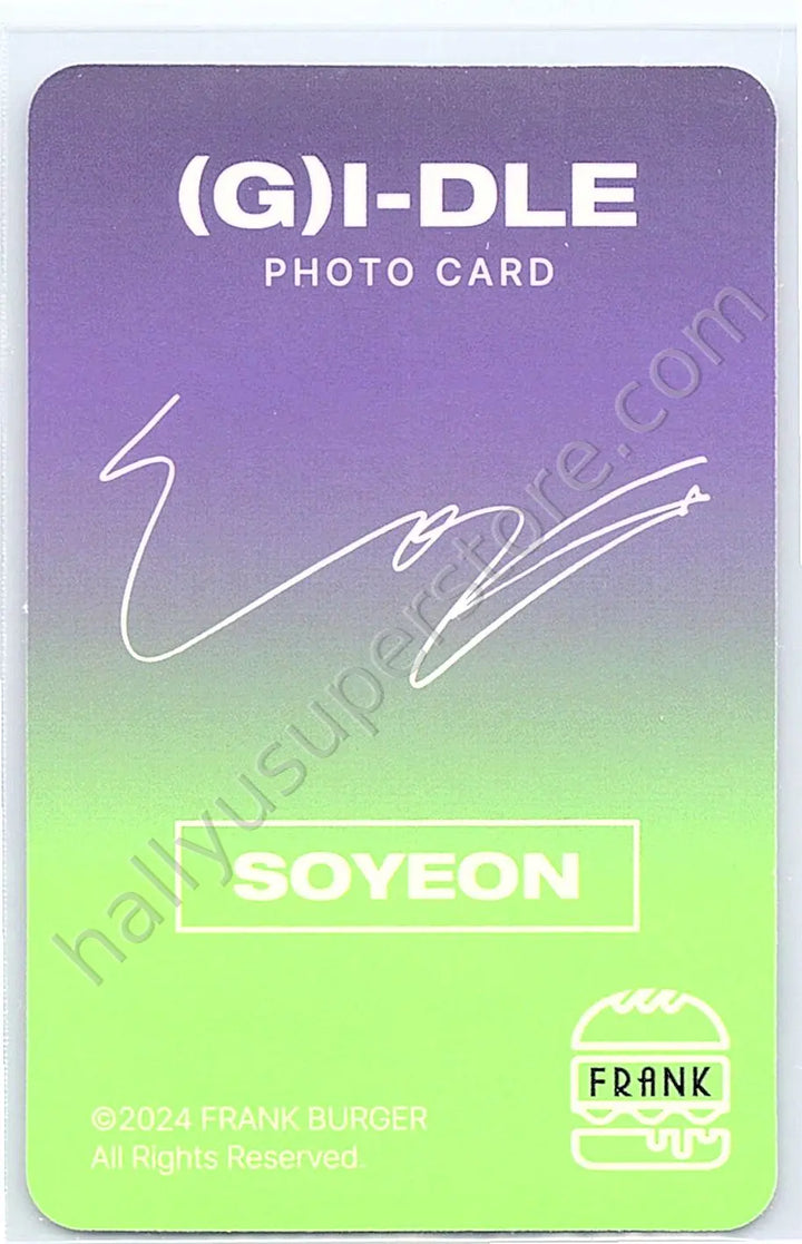 i-dle - Soyeon - i-dle - Soyeon - Frank Burger x (G)I-DLE Other brand collaboration photocard set