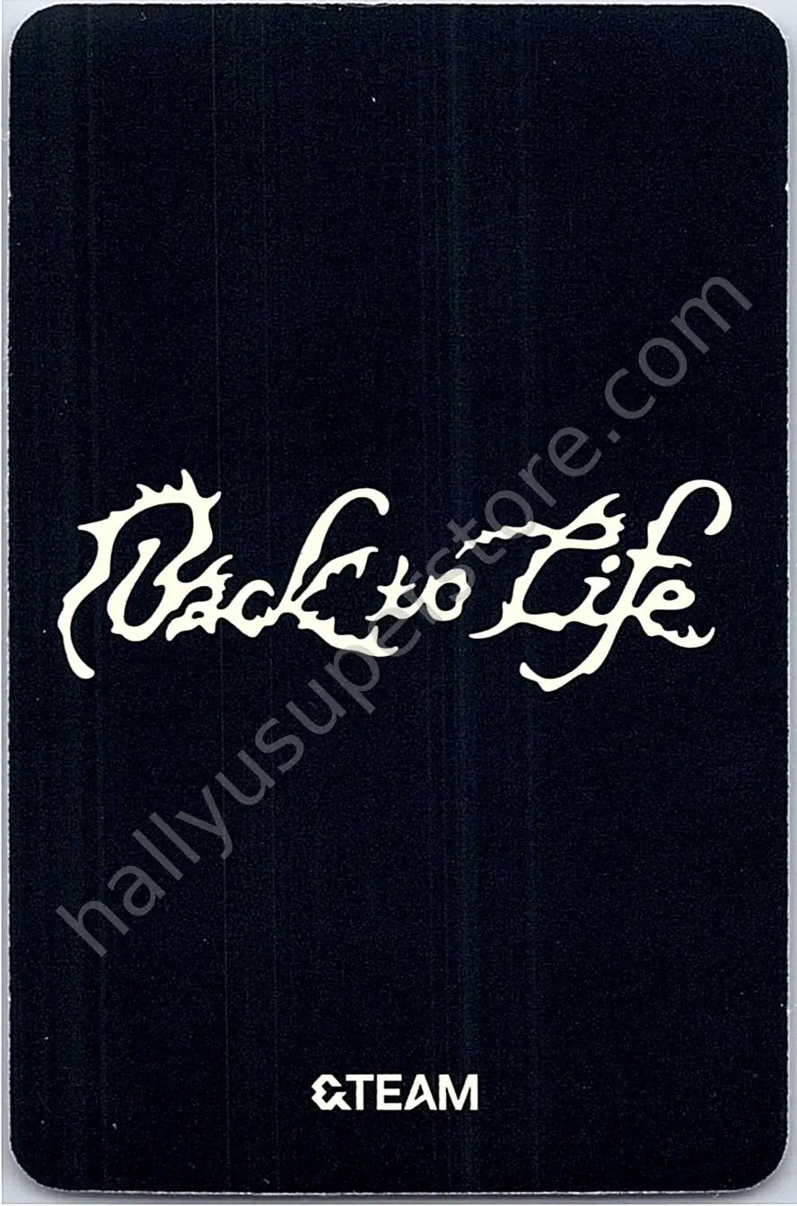 &amp;TEAM - Yuma - Back to Life A version album photocard photocard set roar version