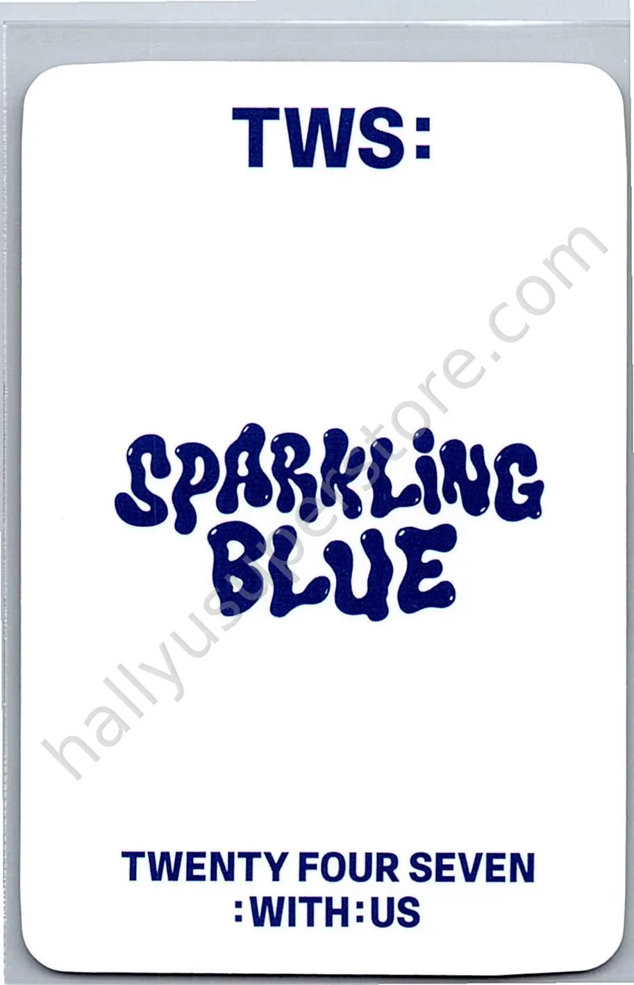 TWS - Kyungmin - Sparkling Blue fansign round 2 soundwave