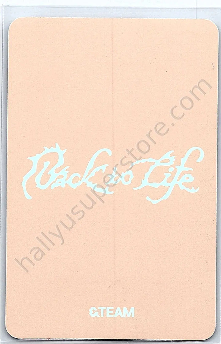 &amp;TEAM - EJ - &amp;TEAM - EJ - Back to Life  Album album photocard gaze version A version