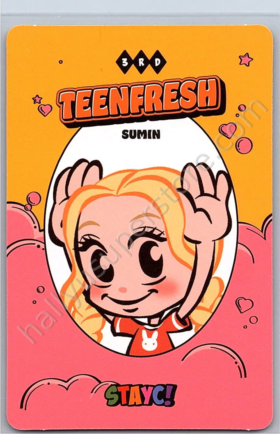STAYC - Sumin - TEENFRESH album photocard bubble version