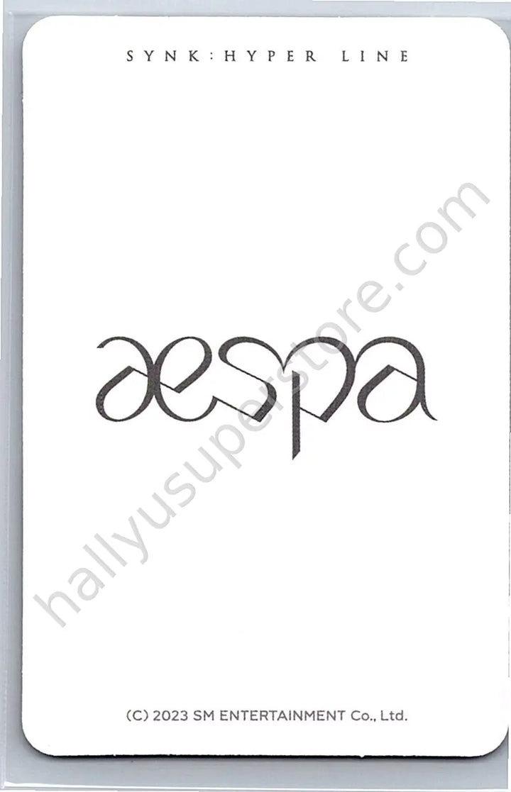 aespa - Winter - aespa - Winter - SYNK : HYPER LINE Event merch photocard scratch card