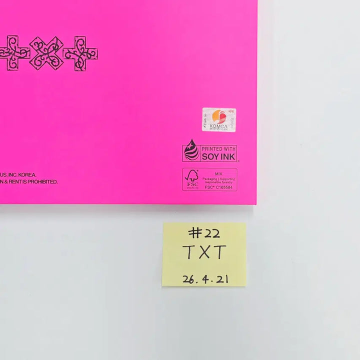 TXT "7TH YEAR: 가시덤불에 잠시 바람이 멈췄을 때 " - Hand Autographed(Signed) Promo Album (2) [26.04.21]