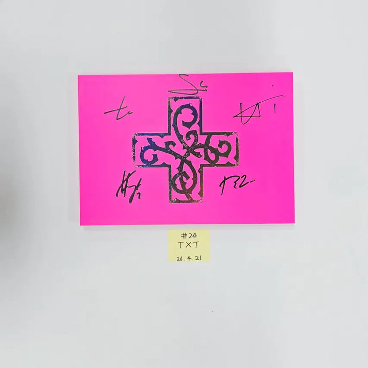 TXT "7TH YEAR: 가시덤불에 잠시 바람이 멈췄을 때 " - Hand Autographed(Signed) Promo Album (2) [26.04.21]