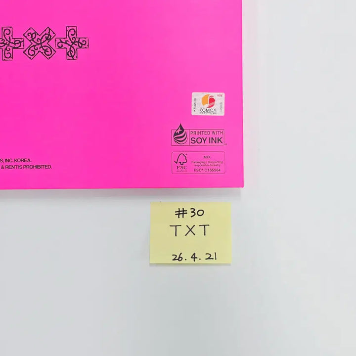 TXT "7TH YEAR: 가시덤불에 잠시 바람이 멈췄을 때 " - Hand Autographed(Signed) Promo Album (2) [26.04.21]