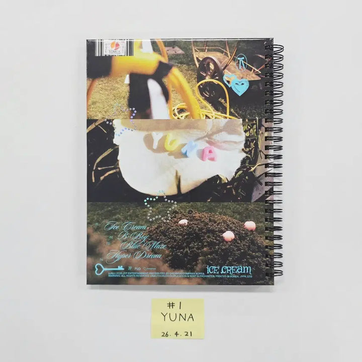 YUNA (of ITZY) "Ice Cream" - Hand Autographed(Signed) Promo Album [26.04.21]