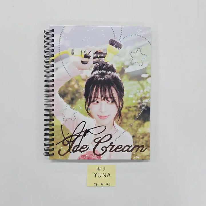 YUNA (of ITZY) "Ice Cream" - Hand Autographed(Signed) Promo Album [26.04.21]