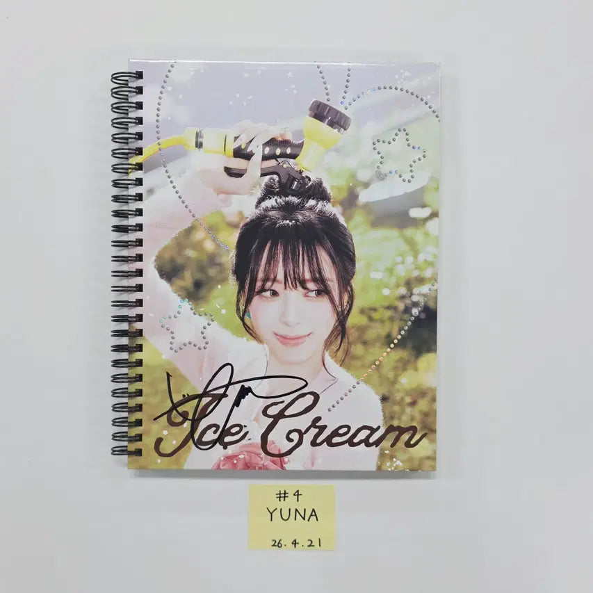 YUNA (of ITZY) "Ice Cream" - Hand Autographed(Signed) Promo Album [26.04.21]