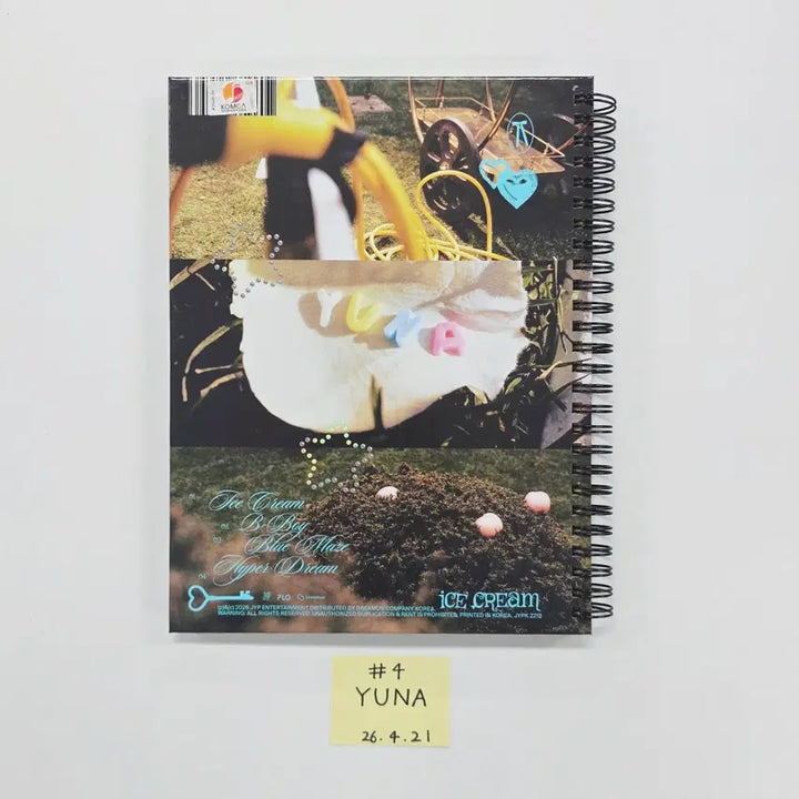 YUNA (of ITZY) "Ice Cream" - Hand Autographed(Signed) Promo Album [26.04.21]