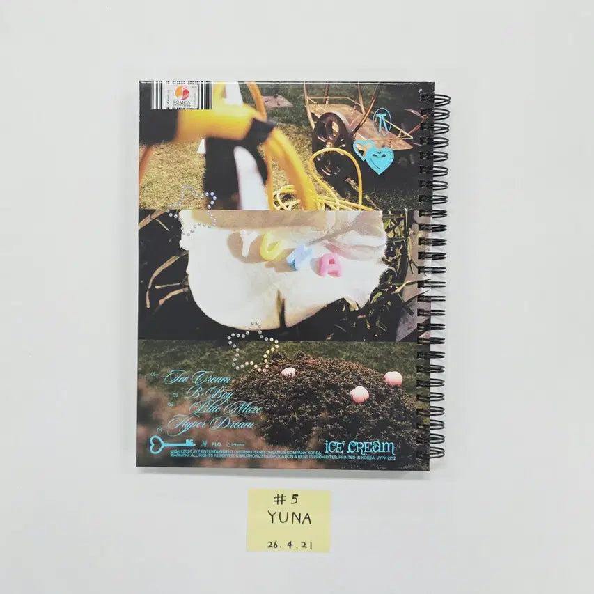 YUNA (of ITZY) "Ice Cream" - Hand Autographed(Signed) Promo Album [26.04.21]