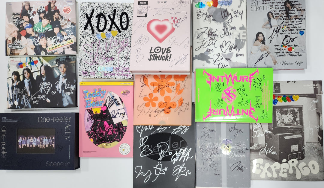 TRIPLES, IZONE, JEON SOMI, STAYC, KEP1ER, NMIXX, ODD EYE CIRCLE - Hand Autographed(Signed) Promo Album [24.4.12] - HALLYUSUPERSTORE