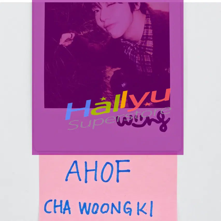 CHA WOONGKI (of AHOF) - Hand Autographed(Signed) Polaroid [26.04.23]