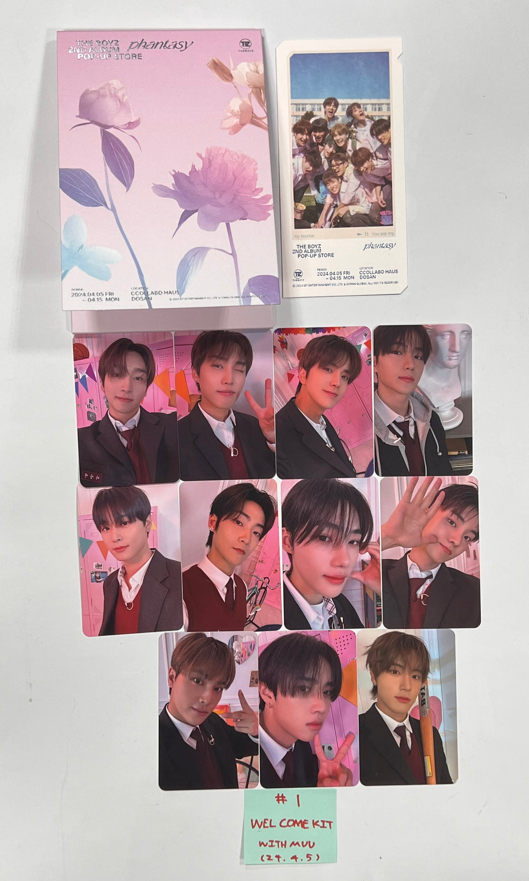 The Boyz "Phantasy" - Pop-Up Store Event Welcome kit, Withmuu Lucky Draw Event Photocard [24.4.5] - HALLYUSUPERSTORE