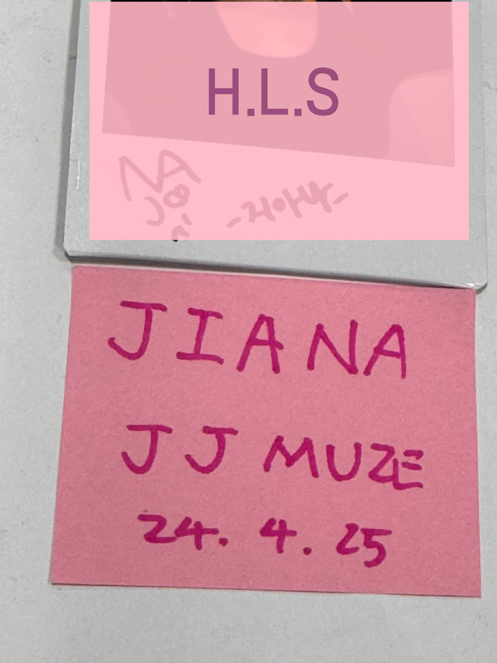 JIANA (Of YOUNG POSSE) "XXL"  - Hand Autographed(Signed) Polaroid [24.4.25] - HALLYUSUPERSTORE