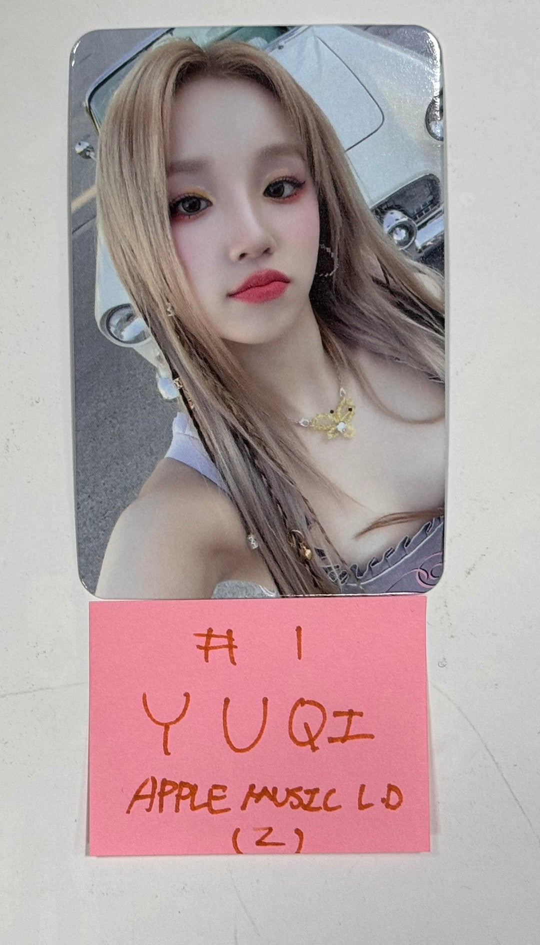 YUQI (Of (G) I-DLE) "YUQ1" - Apple Music Lucky Draw Event Photocard [24.4.25] - HALLYUSUPERSTORE