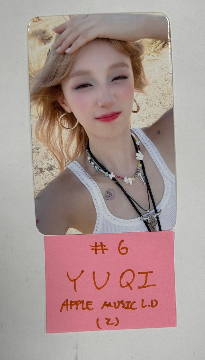 YUQI (Of (G) I-DLE) "YUQ1" - Apple Music Lucky Draw Event Photocard [24.4.25] - HALLYUSUPERSTORE