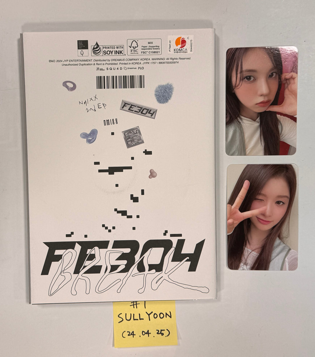 NMIXX "Fe3O4: BREAK", (g) I-DLE "2", LIMELIGHT "Last Dance" - Hand Autographed(Signed) Album [24.4.25] - HALLYUSUPERSTORE