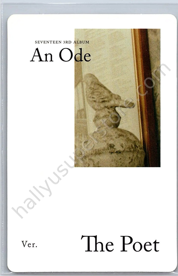 SEVENTEEN - DK - An Ode album photocard the poet version