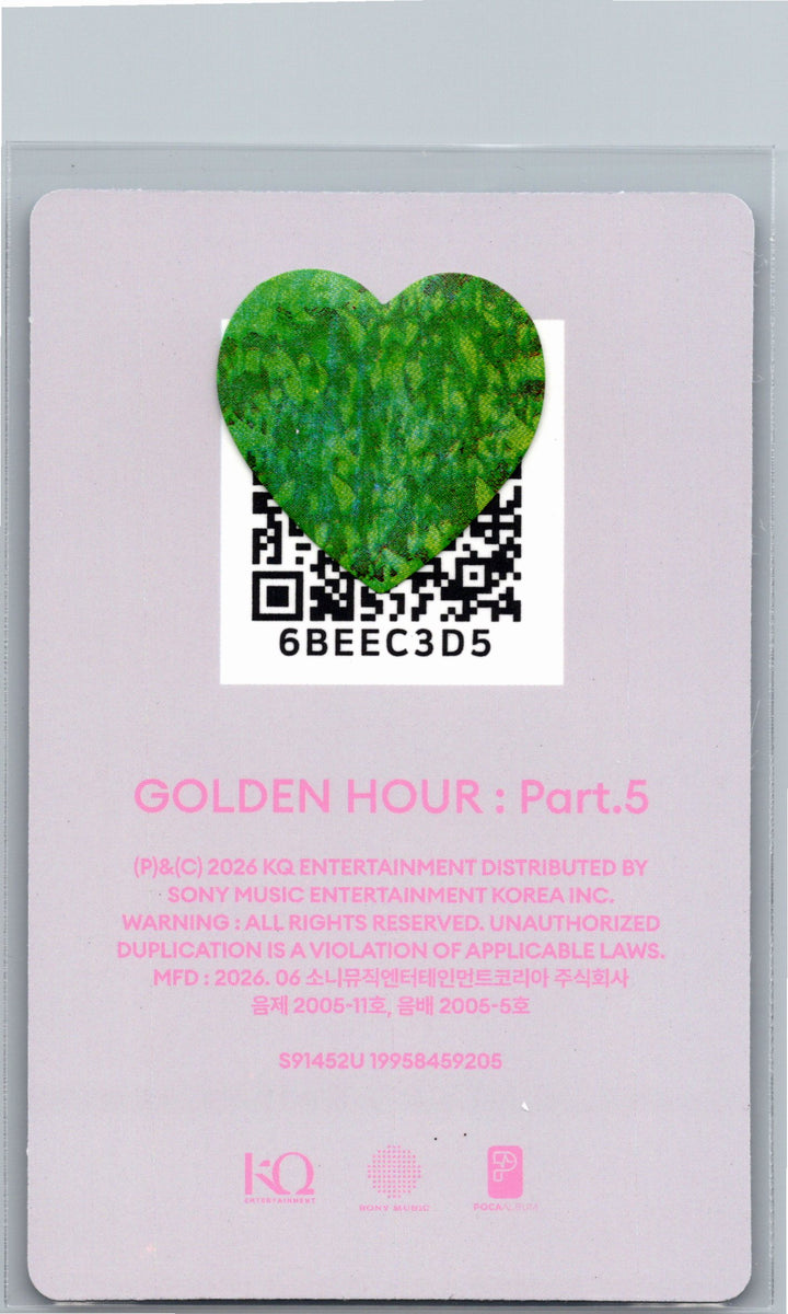 ATEEZ "GOLDEN HOUR : Part.5" - Official Photocard (POCAALBUM ver.)(Diary ver.) [26.06.26]