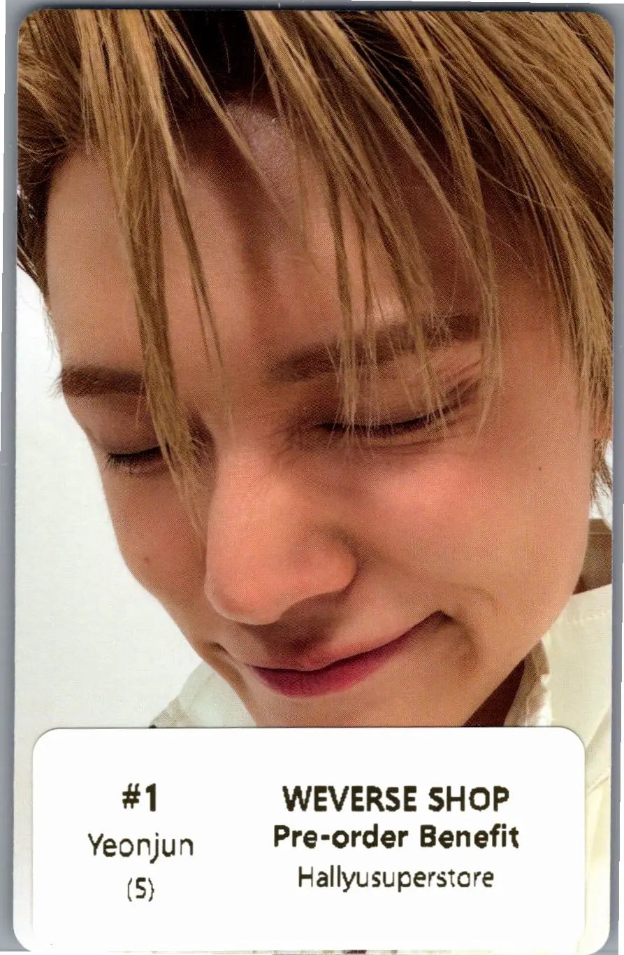 YEONJUN "NO LABELS: PART 02" - Weverse Shop Pre-Order Benefit Photocard, Photo Magnet [26.07.16]