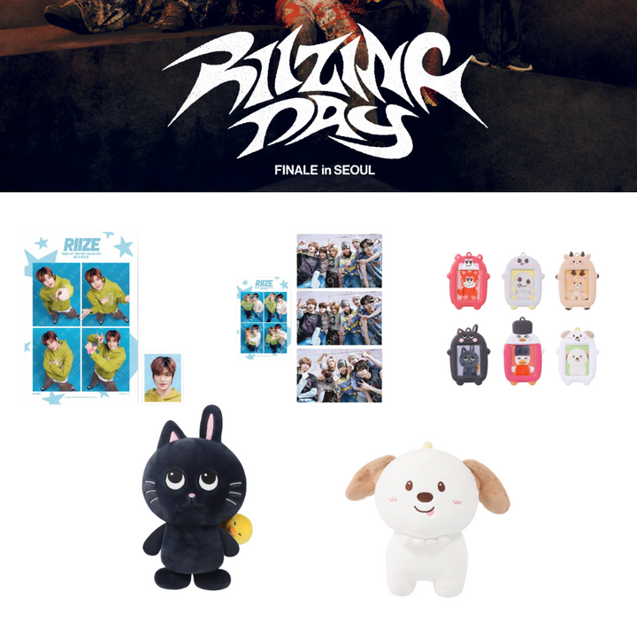 [Pre-Order] Riize - [RiizingDay.] Finale in Seoul Official MD 2nd (Photo Set,ID Photo holder,40Cm Doll,Photo holder key Ring)) - HALLYUSUPERSTORE