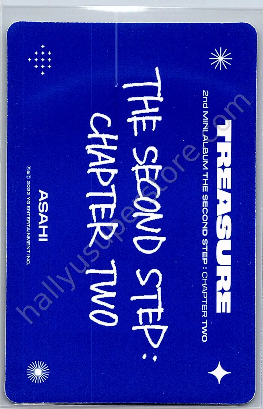 TREASURE - Asahi - THE SECOND STEP : CHAPTER TWO album photocard dark blue version deep blue version selfie