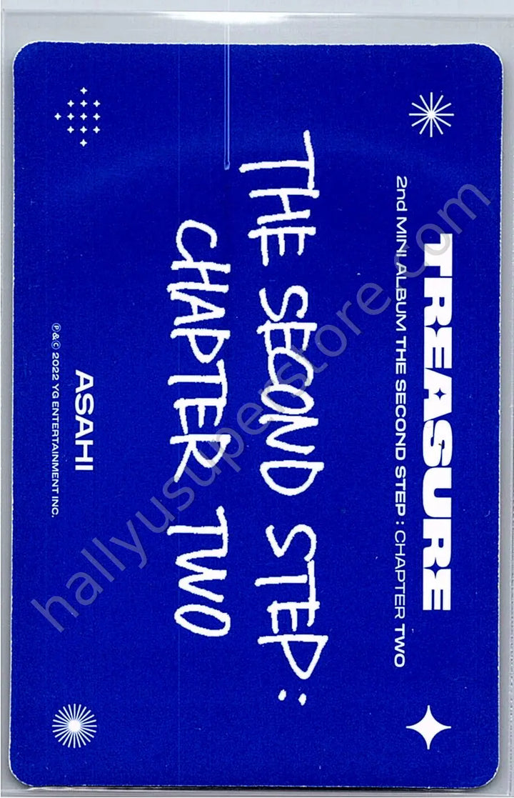 TREASURE - Asahi - THE SECOND STEP : CHAPTER TWO album photocard dark blue version deep blue version selfie