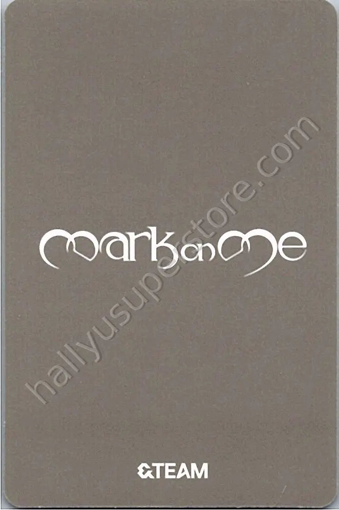 &amp;TEAM - Yuma - Mark on Me A version album photocard solo jacket version