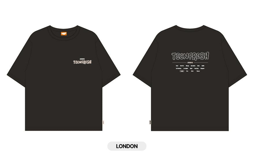 StayC - "TeenFresh" StayC 1st World Tour in Europe Official MD [Tour T-Shirt + Random Photocard 1ea] - HALLYUSUPERSTORE