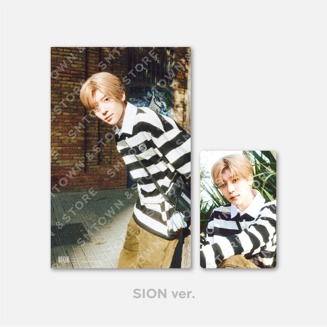 NCT Wish - "Wish Station" Official MD (4x6 Photo, Postcard + Hologram Photocard) - HALLYUSUPERSTORE