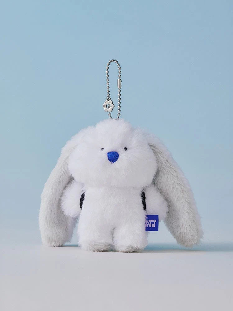 NJ x Coller Rabbit Furry Bunny Plush Keyring (WHITE)