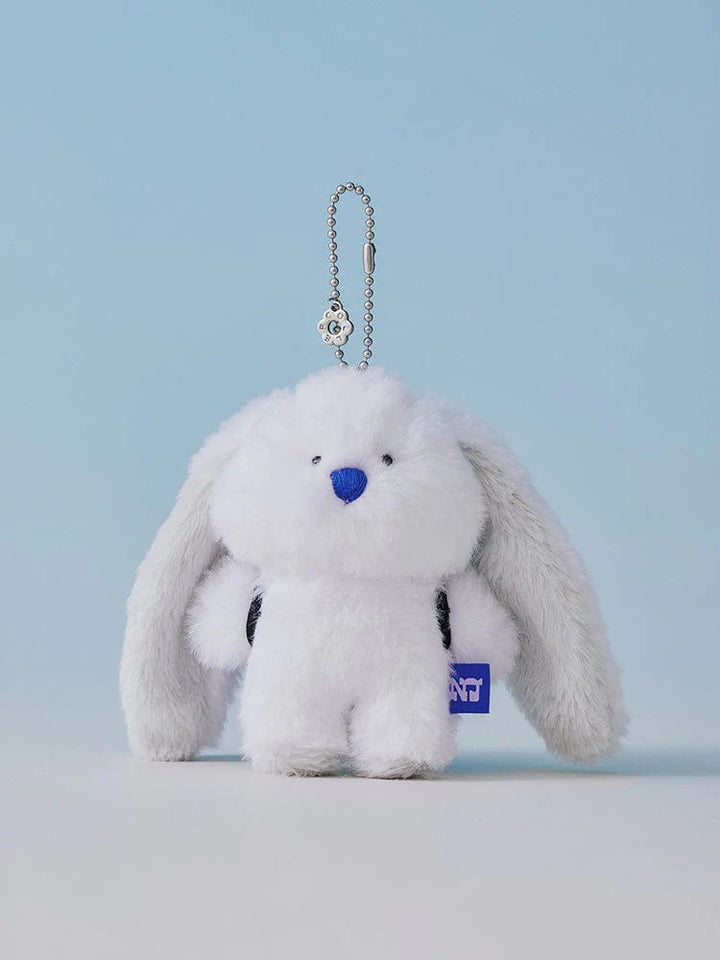 NJ x Coller Rabbit Furry Bunny Plush Keyring (WHITE)