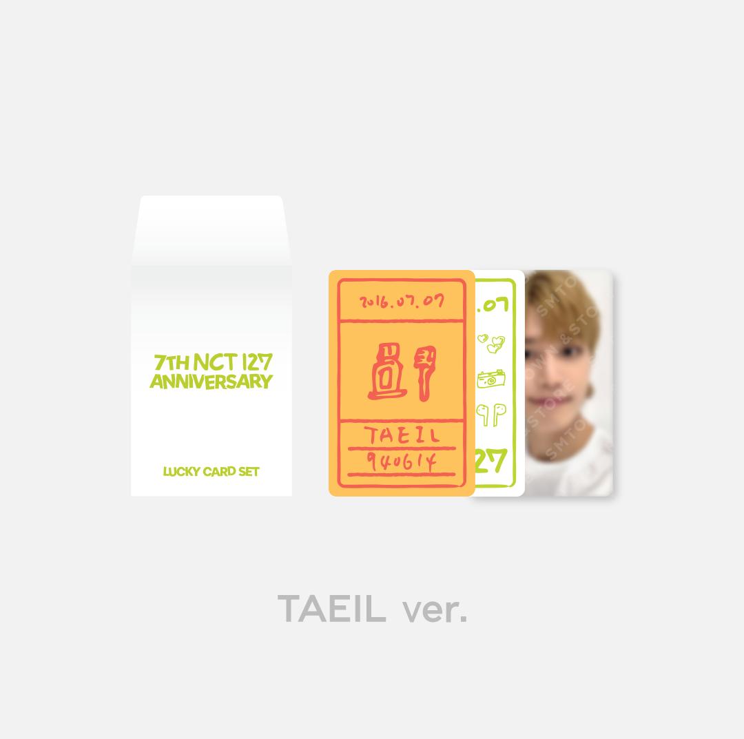 NCT 127 - "7th Anniversary Glow-In-The-Dark" Official Lucky Card Set - HALLYUSUPERSTORE