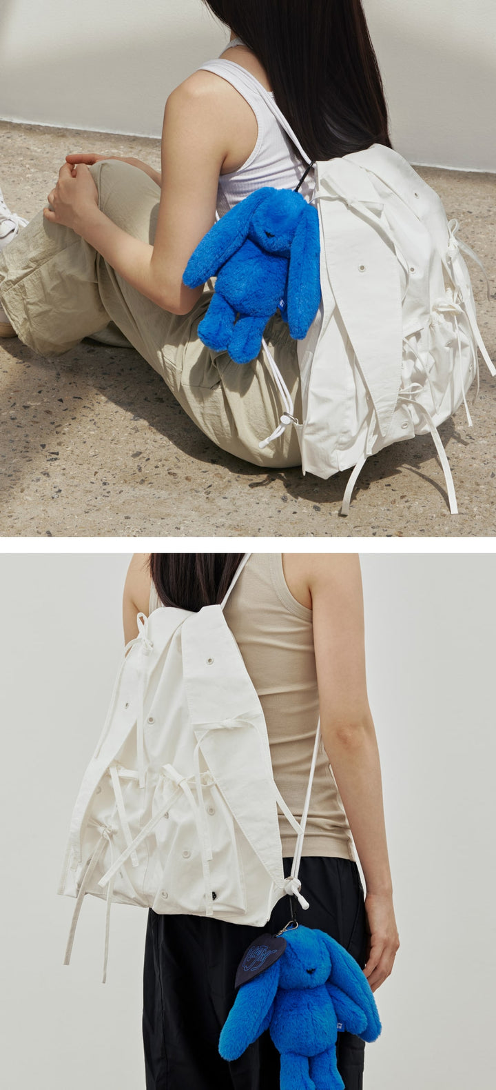 NewJeans x Coller Rabbit String Bag (SNOW WHITE)